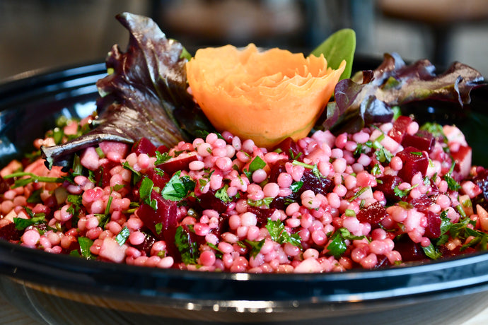 Salade pomme, betterave et orzo